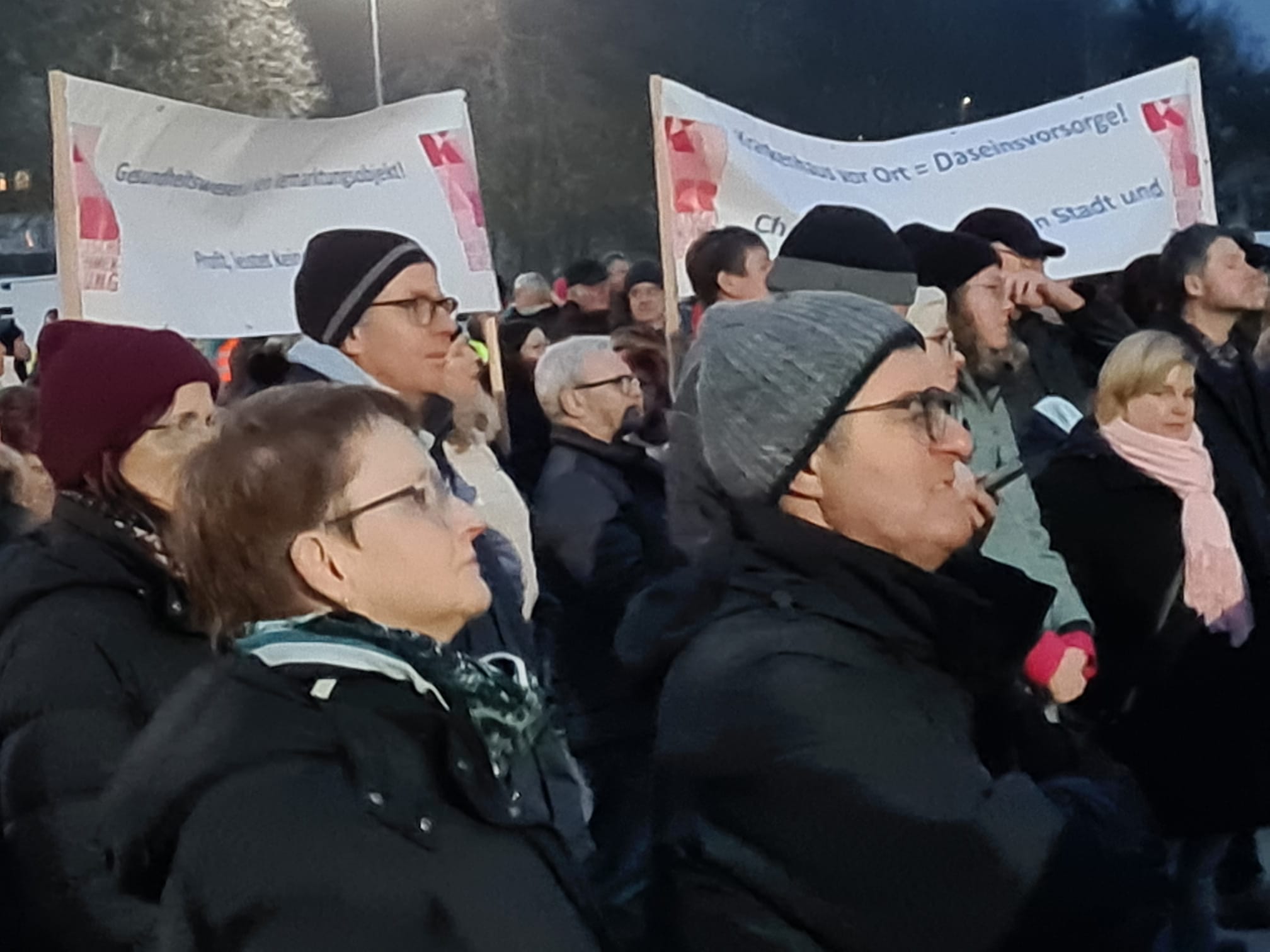 Protest gegen Schließung des Krankenhauses Mainburg